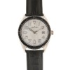 Ceas otel inoxidabil, curea piele neagra, 3ATM, mecanism Miyota Quartz