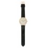 Ceas otel inoxidabil, curea piele neagra, 3ATM, mecanism Miyota Quartz