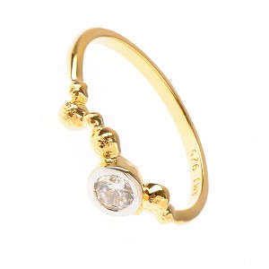 Inel Serenity din argint 925 placat cu aur galben de 18K rodiat