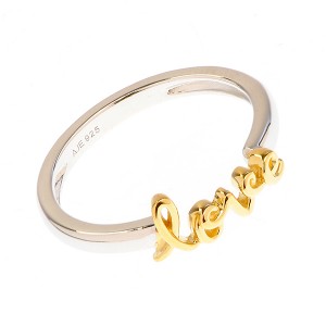 Inel Love, Colectia Serenity din argint 925 placat cu aur galben de 18K rodiat