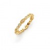 Inel Eternity din argint 925 placat cu aur galben de 18K rodiat cu zirconiu