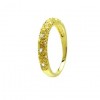 Inel Eternity din argint 925 placat cu aur galben de 18K rodiat cu zirconiu
