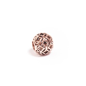 Talisman din argint 925 rodiat placat cu aur roz 18 K