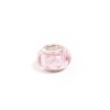 Talisman cu sticla de Murano model floare, din argint 925, placat cu rodiu Talisman cu sticla de Murano model floare, din argint 925, placat cu rodiu