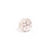 Talisman champagne sparkling circle, din argint 925, rodiat, cu zirconiu roz