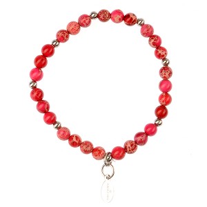 Bratara din agate roz