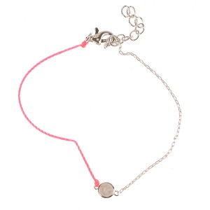 Bratara din argint 925,snur de matase piatra cuart