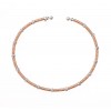 Bratara Fixa  din argint placat cu aur roz de 18 k