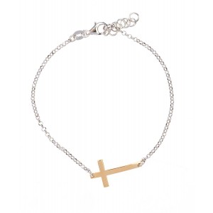 Bratara din argint placat cu aur galben de 18k rodiat.