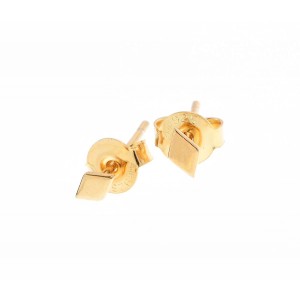 Cercei romburi din argint 925, rodiati, placati cu aur galben de 18k