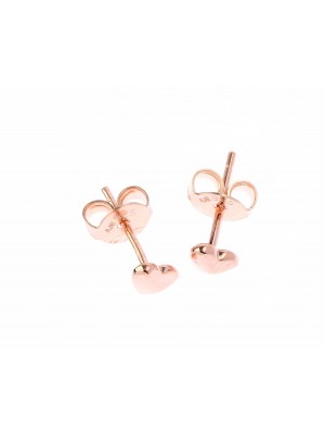 Plain True Essentials Earring made of Rose Gold Plated Sterling Silver