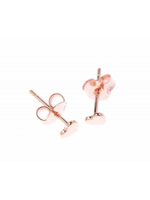 Plain True Essentials Earring made of Rose Gold Plated Sterling Silver