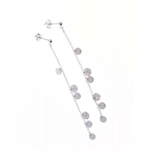 Cercei din argint 925, placati cu rodiu