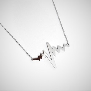 Colier model puls din argint 925, placat cu rodiu