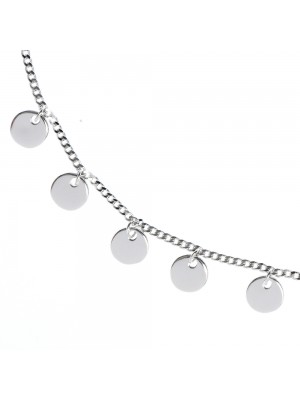 Choker cu banuti din argint 925, placat cu rodiu