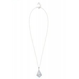 Colier din argint 925, rodiat, cu sidef