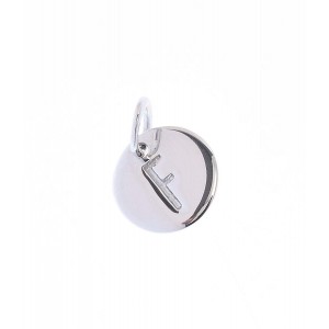 Pandantiv litera F, din argint 925, placat cu rodiu