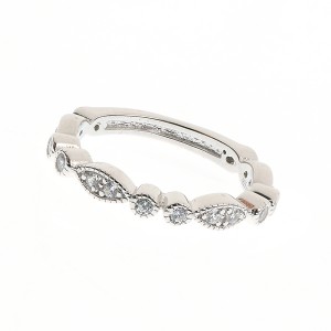 Inel  Eternity din argint 925 rodiat cu zirconiu