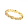 Inel Eternity din argint 925 placat cu aur galben de 18K rodiat cu zirconiu