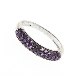 Inel  Serenity cu ametist din argint 925 rodiat