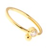 Inel Serenity din argint 925 placat cu aur galben de 18K rodiat cu zirconiu