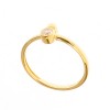 Inel Serenity din argint 925 placat cu aur galben de 18K rodiat cu zirconiu