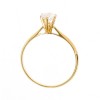 Inel Infinity din argint 925 placat cu aur galben 18 K cu zirconiu