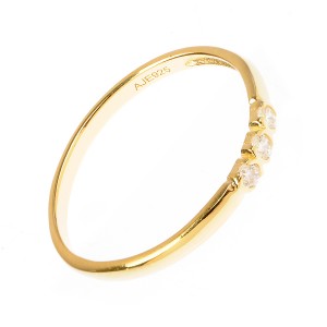 Inel Infinity din argint 925 rodiat placat cu aur galben 18 K cu zirconiu