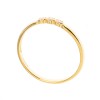 Inel Infinity din argint 925 rodiat placat cu aur galben 18 K cu zirconiu