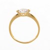 Inel Infinity din argint 925 rodiat placat cu aur galben 18 K cu zirconiu