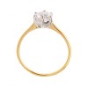 Inel Infinity din argint 925 rodiat placat cu aur galben de 18 K cu zirconiu