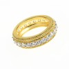 Inel Eternity din argint 925 placat cu aur galben de 18K rodiat cu zirconiu Inel Eternity din argint 925 placat cu aur galben de 18K rodiat cu zirconiu