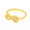 Inel Serenity din argint 925 placat cu aur galben de 18K rodiat cu zirconiu Inel Serenity din argint 925 placat cu aur galben de 18K rodiat cu zirconiu