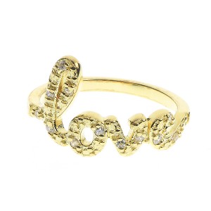 Inel Serenity din argint 925 placat cu aur galben de 18K rodiat cu zirconiu