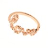 Inel Serenity din argint 925 placat cu aur roz de 18K rodiat cu zirconiu