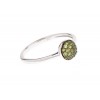 Inel Serenity verde din argint 925 rodiat Inel Serenity verde din argint 925 rodiat