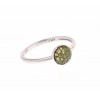 Inel Serenity verde din argint 925 rodiat Inel Serenity verde din argint 925 rodiat