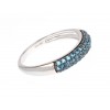 Inel  Serenity albastru din argint 925 rodiat