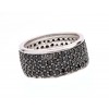 Inel Eternity negru din argint 925 rodiat Inel Eternity negru din argint 925 rodiat