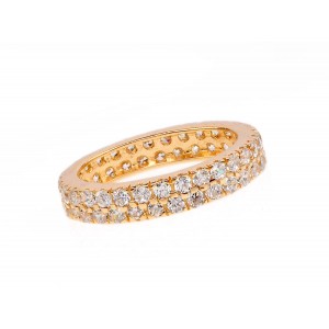 Inel din argint 925 placat cu aur galben de 18K rodiat