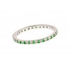 Inel Eternity verde din argint 925 rodiat Inel Eternity verde din argint 925 rodiat