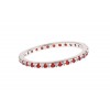 Inel Eternity rosu din argint 925 rodiat