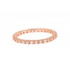 Inel Eternity din argint 925 placat cu aur roz de 18K rodiat Inel Eternity din argint 925 placat cu aur roz de 18K rodiat